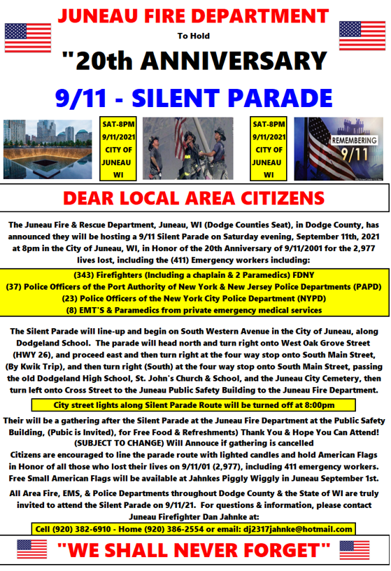 911 Silent Parade 2021